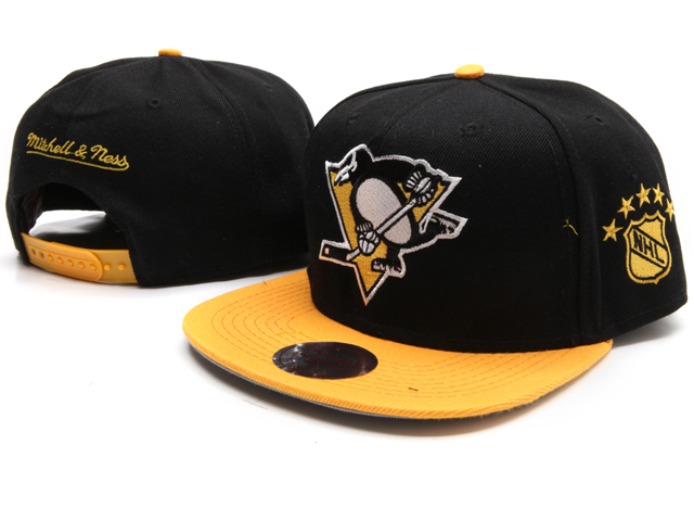 NHL Pittsburgh Penguins M&N Snapback Hat NU01